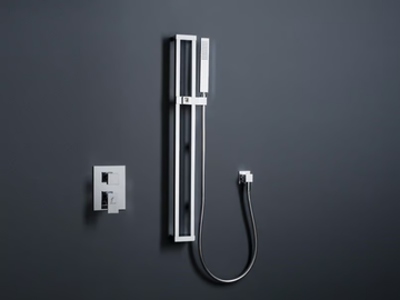 JETTO - Brass shower wallbar with hand shower by Tender rain - view 2